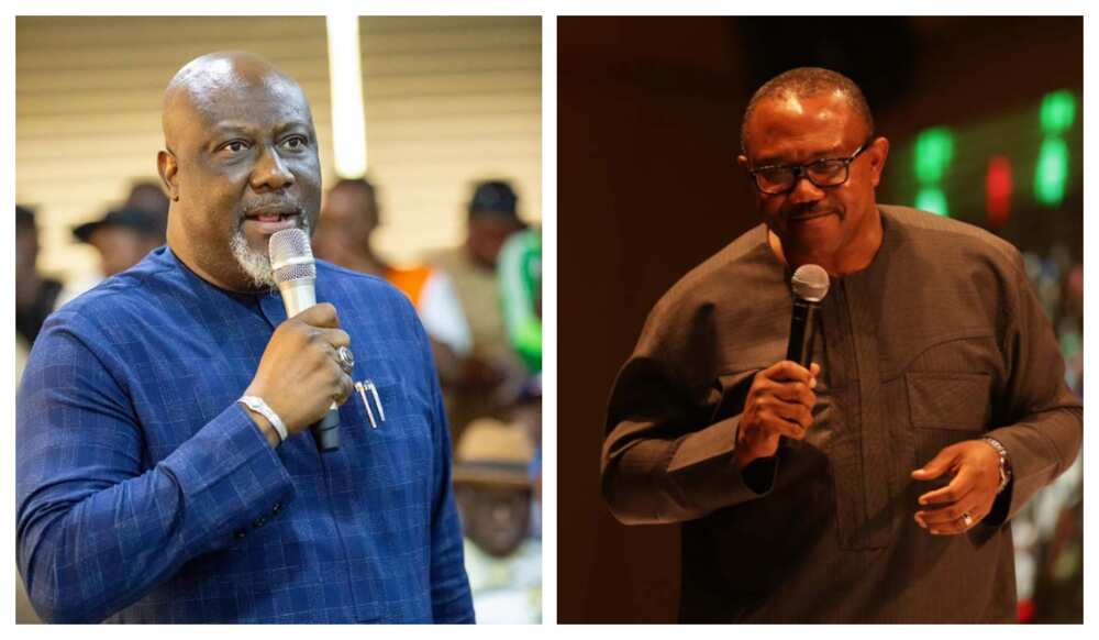 Peter Obi da Dino Melaye.