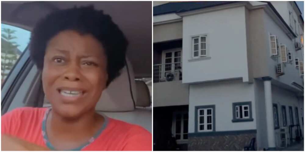 Didi Ekanem weeps as fire raises her mansion, properties burn to ashes in video