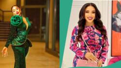 "Too busy being powerful": Actress Tonto Dikeh shines in lovelly green outfit