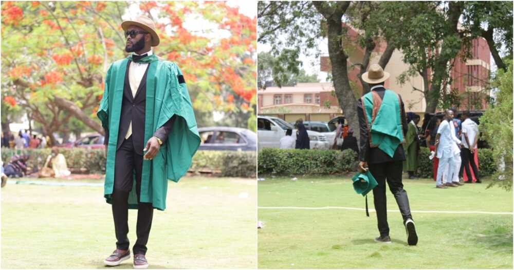 Man graduates with 2nd class upper