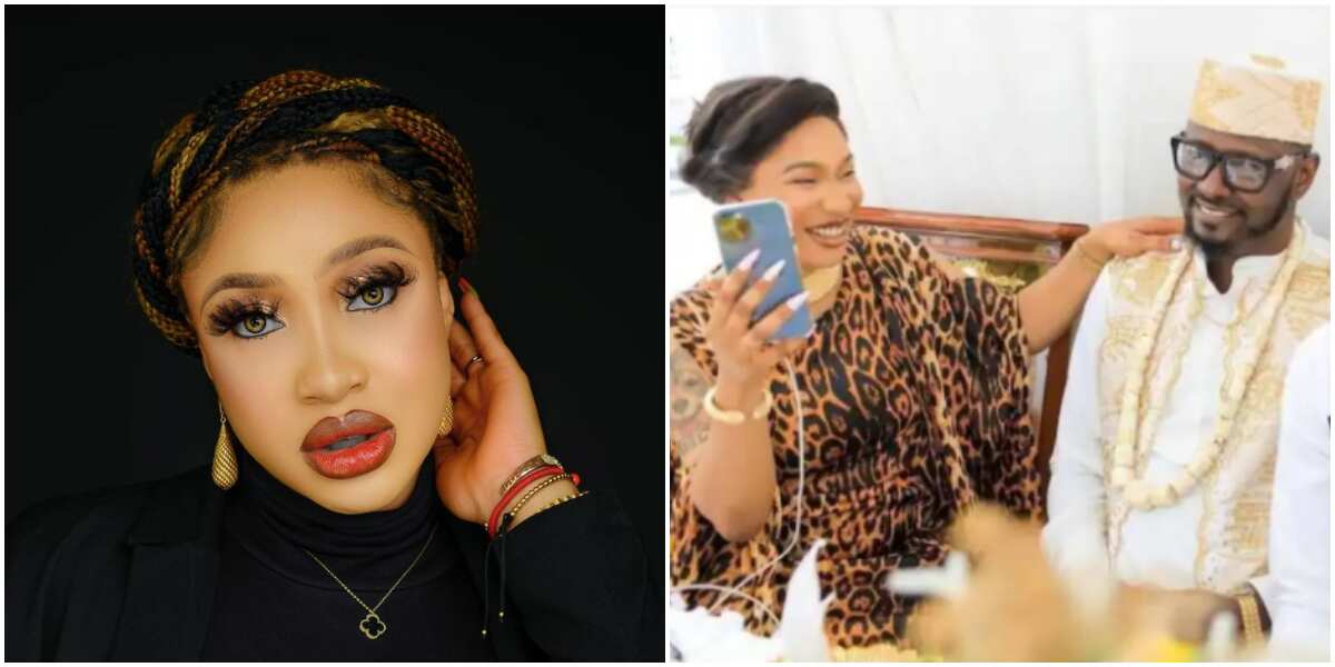 Tonto Dikeh: Please don't leave me, actress tearfully begs Prince Kpokpogri in leaked audio recording