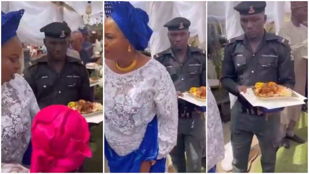 Nigeria Police Summon Officer Caught Carrying Food Tray for Female VIP
