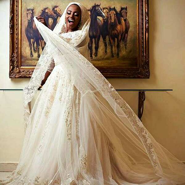 Nigerian Muslim wedding dress for nikah  Muslim wedding dress, Wedding  dresses images, Muslim wedding gown