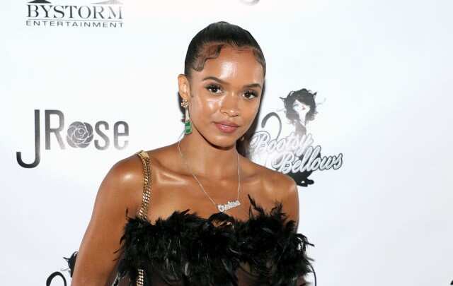 Cristina Mackey in black attends Mark Pitts annual post-BET Awards celebration at Bootsy Bellows