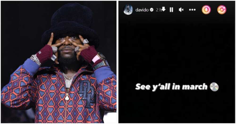 Photos of Davido and his Insta-post