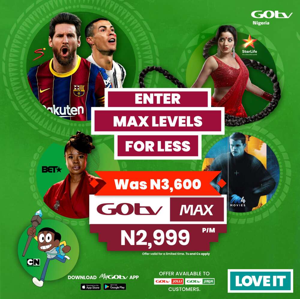 Enjoy Unmissable Entertainment on GOtv MAX for less