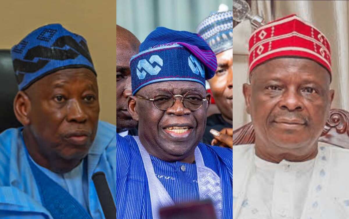 Leaked audio: Full phone conversation between angry Ganduje and Masari over Tinubu's meeting with Kwanwaso in Paris