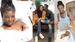 First photos of Nollywood actor Daniel K Daniel's newborn baby and wife
