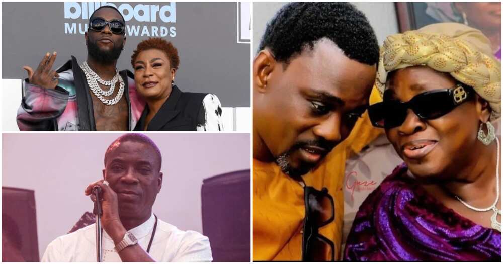 Top Nigerian celebrities who are proud mummy's boys.