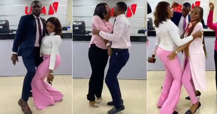 Bank staff pull off romantic reward on the place of job