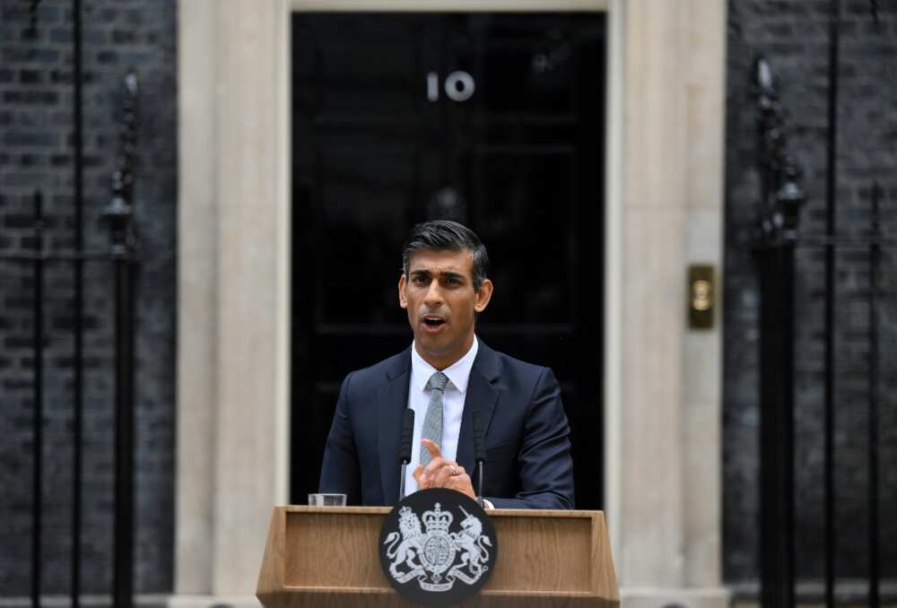 Britain's newly appointed Prime Minister Rishi Sunak