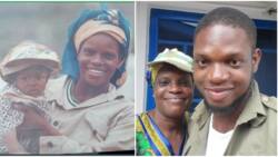 "You served twice": Man whose mum him took to NYSC camp as a child also serves in 2022, honours her in photos