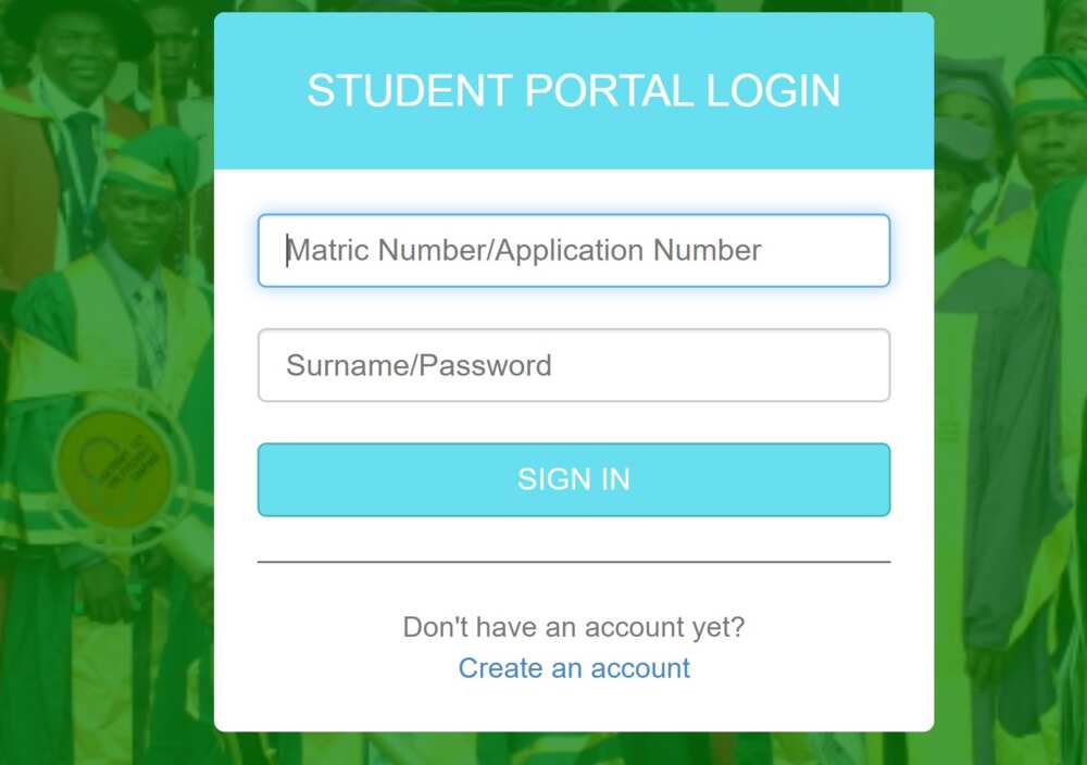 GAPOSA student portal login