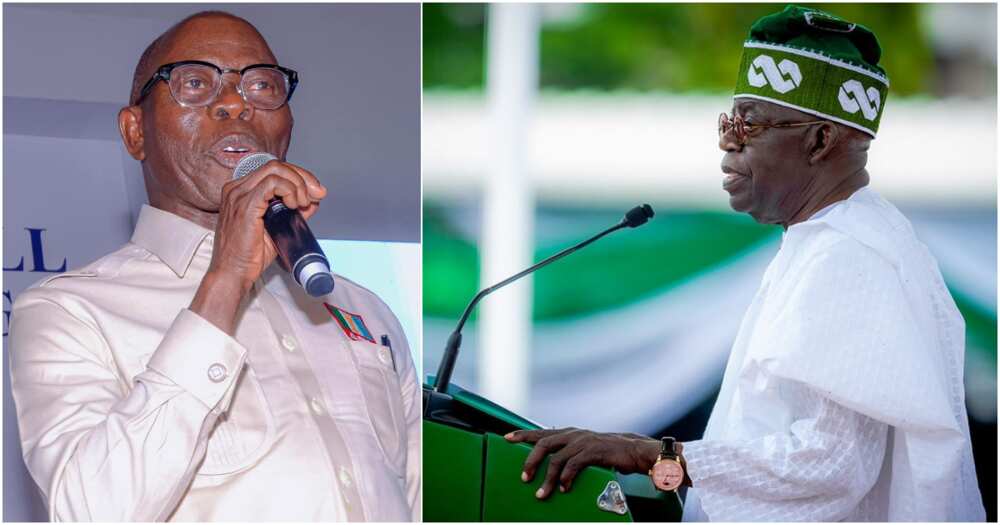 Adams Oshiomhole da shugaban kasa Bola Tinubu Adams Oshiomhole da shugaban kasa Bola Tinubu