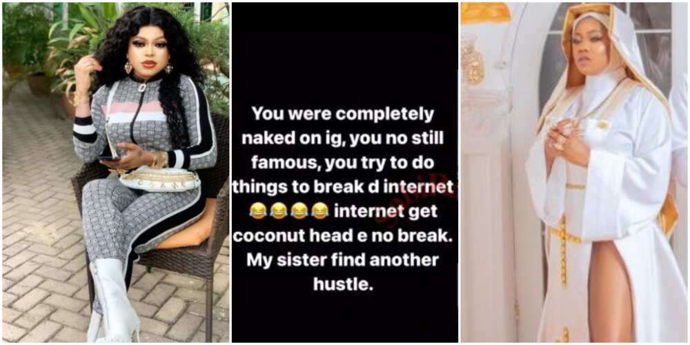 Bobrisky Throws Shade at Ex-Bestie Toyin Lawani, Says the Internet Refused to Break After Her Racy Nun Photos
