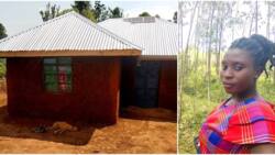 "We started building in December": Wife of keke rider builds a mud-walled house with her savings of 5 years