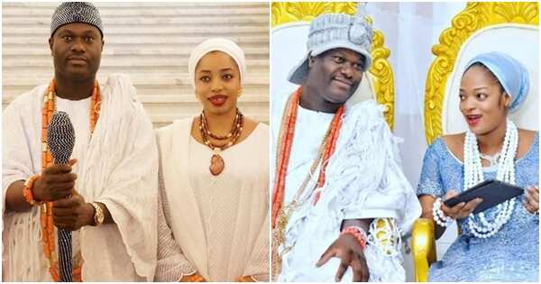 Image result for Royalty Fashion statements of Ooni of Ifeâs former and new olori: Queen Zaynab Otiti vs Olori Naomi Oluwaseyi