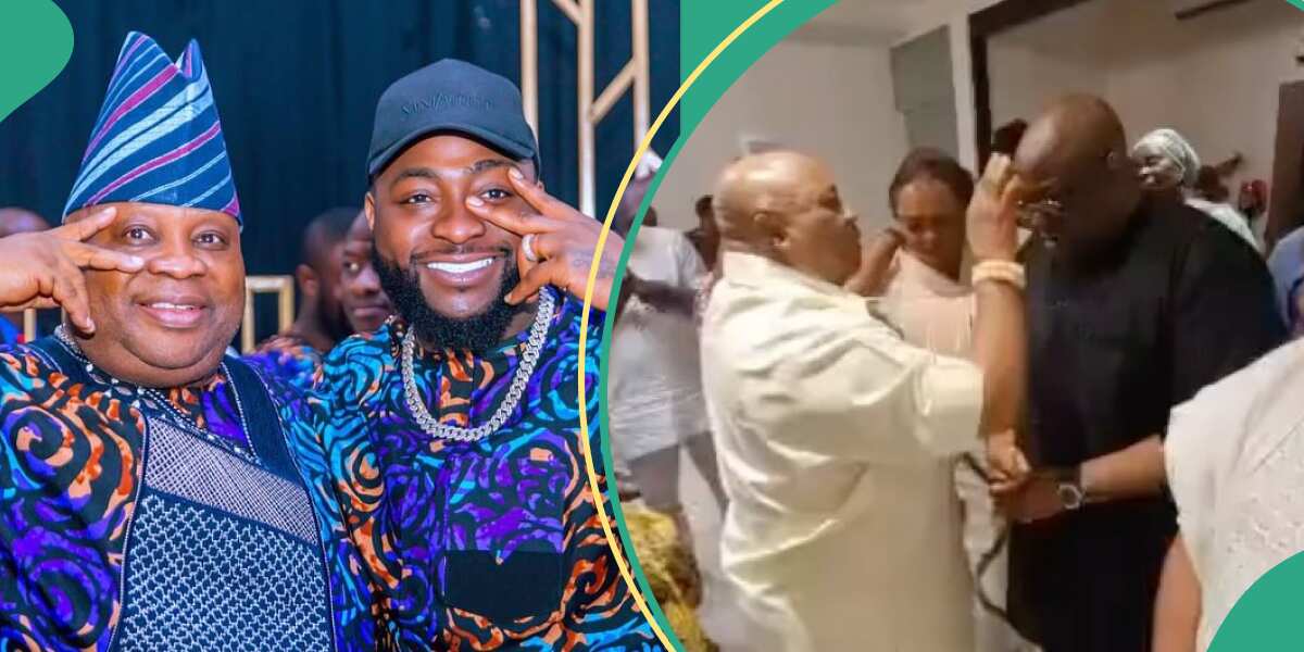 Watch video as Davido’s uncle Ademola Adeleke becomes a pastor  – (By )