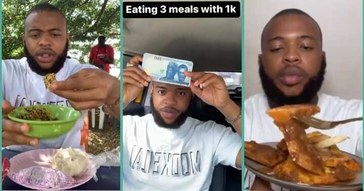 Man reveals how he ate three square meals with only N1,000