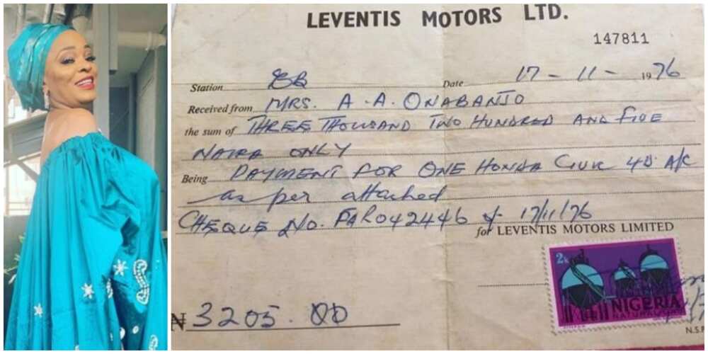 Nigerian editor Ruth Osime reacts as she shares 1976 receipt of N3,205 Honda car