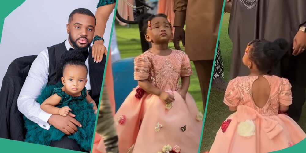 Williams Uchemba's 2-year-old daughter dances with Igbo traditional music group