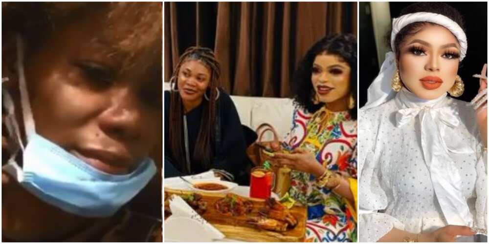 Ivorian Lady Who Got Tattoo of Bobrisky Cries Out, Claims Crossdresser Beat Her Up and Sent Her Packing