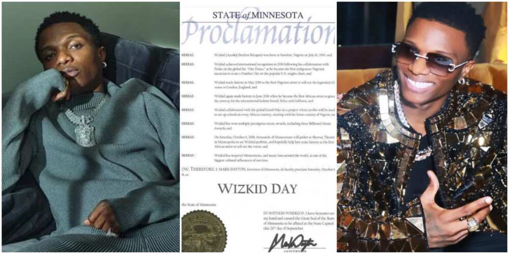 Wizkid, Alleged certifivate for Wizkid's day in Minnesota, Wizkid