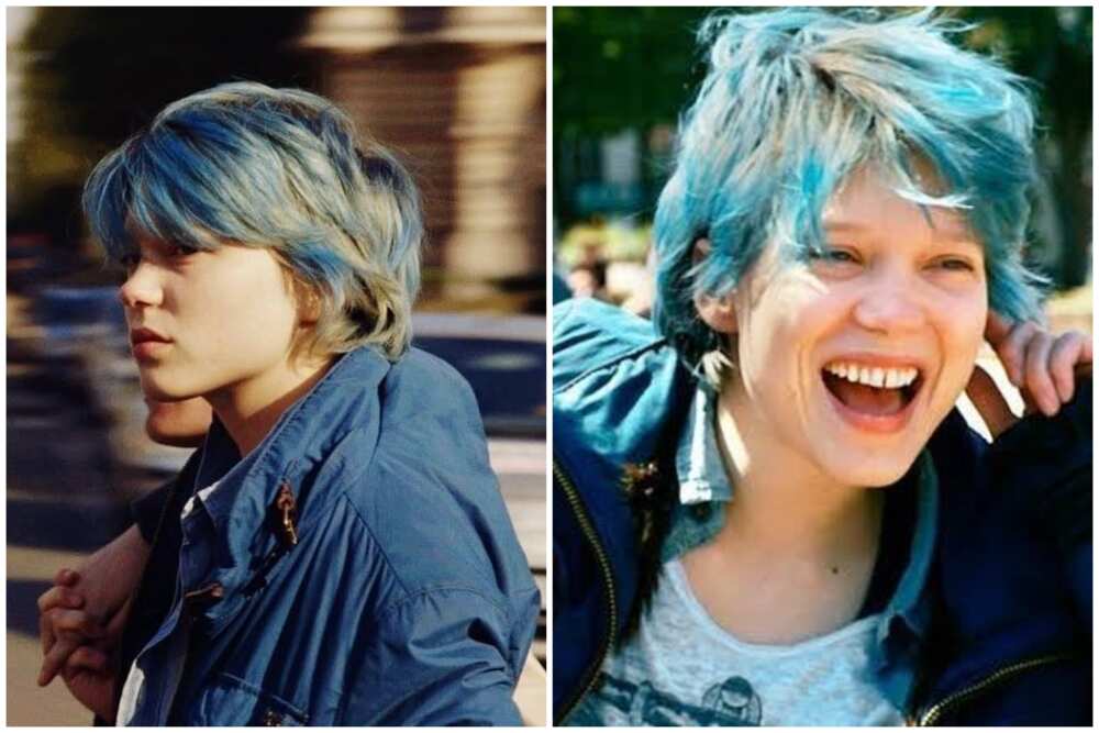 Female characters with blue hair