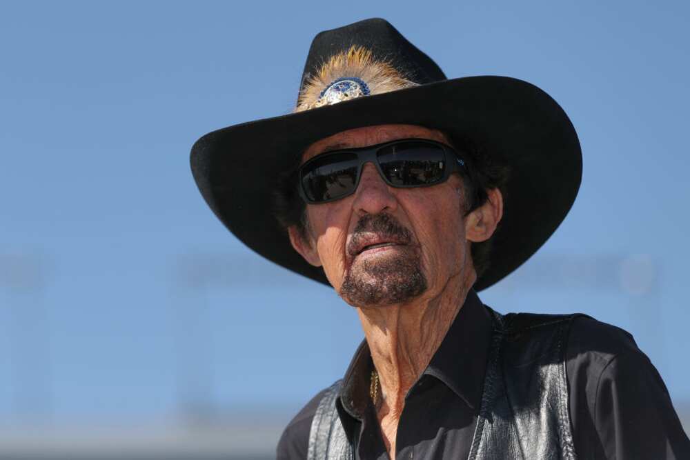 Richard Petty attends the practice session of the NASCAR CRAFTSMAN
