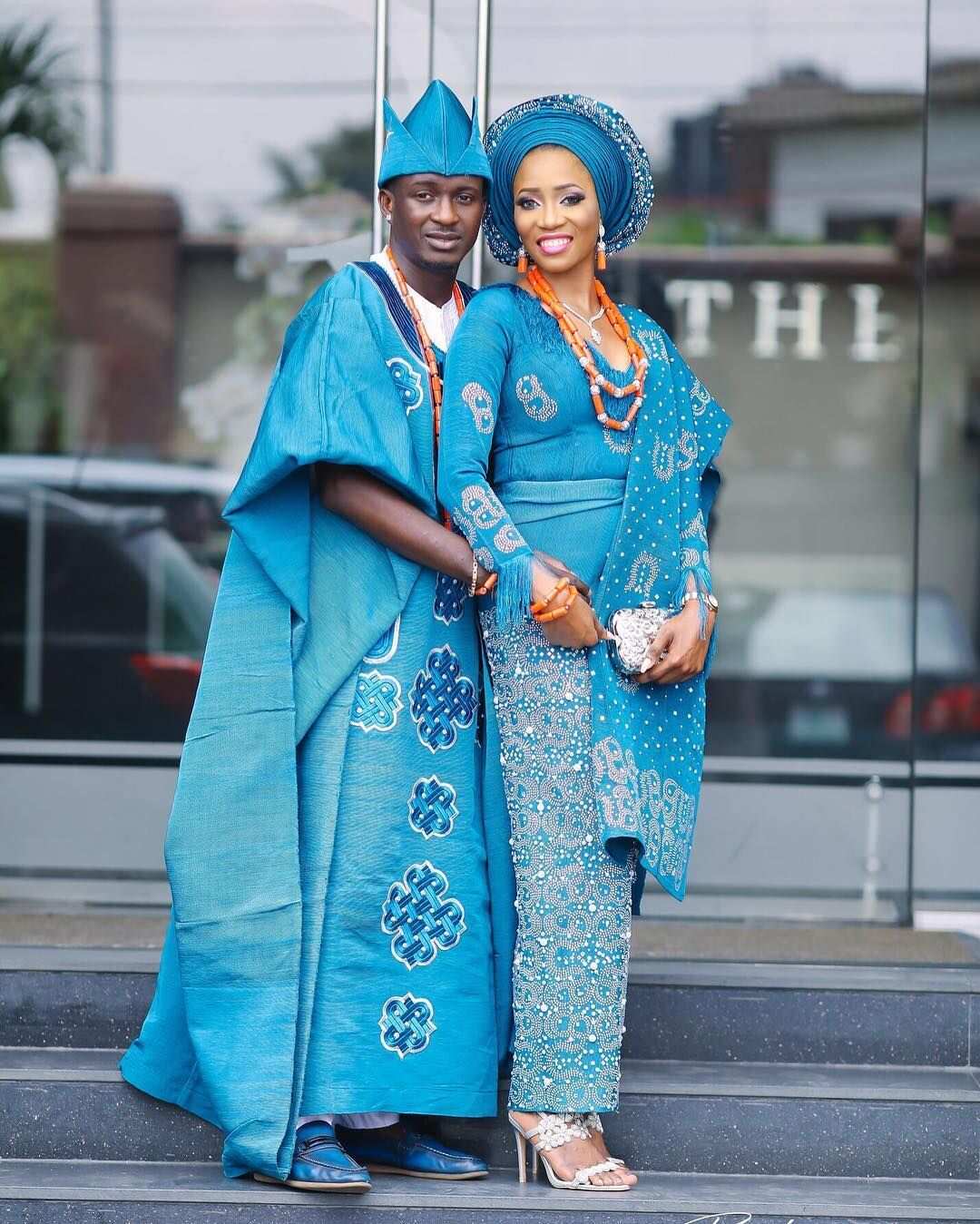 Couples outfit for traditional wedding in Nigeria Legit.ng