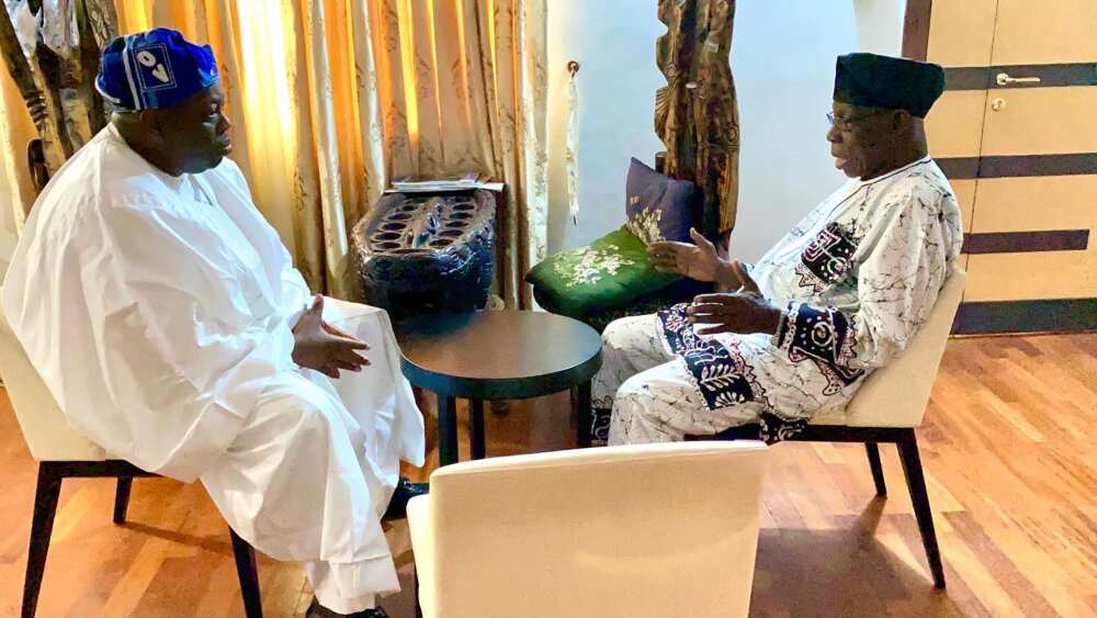 2023: PDP Presidential Aspirant Dele Momodu Visits Obasanjo in Abeokuta