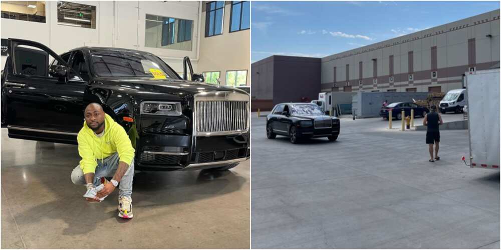 Davido and his Rolls Royce