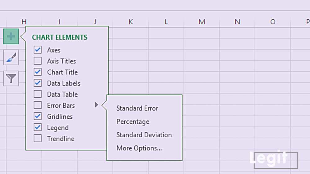 Add error bars Excel