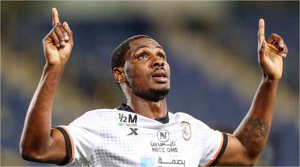 Former Super Eagles Striker Odion Ighalo Grabs 2 Goals in Al Shabab’s Final Game of the Season
