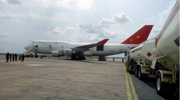 Yanzu-yanzu: Jirgi kirar Boeing 747 jibge da makamai ya dira Najeriya