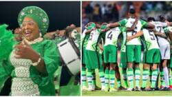 AFCON 2022: Nigerian woman wows internet users with classy Iro and Buba