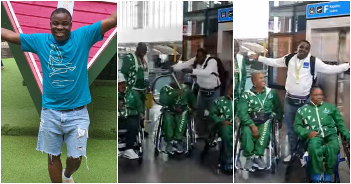 Check out video of actor Muyideen Oladapo as he meets Nigerian medalists at the airport