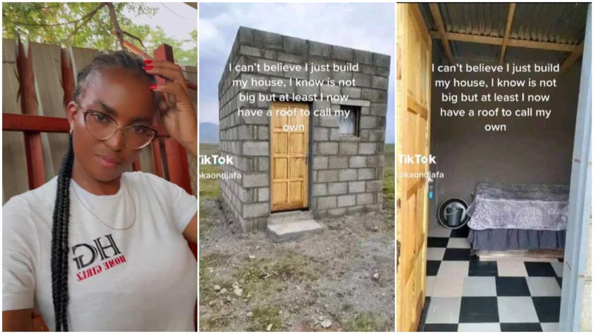 Video of young lady's small house stirs massive reactions on social media (watch)