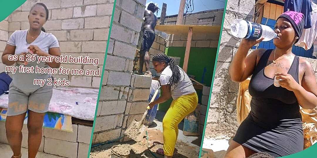 Watch video as mother of 2 shows off her uncompleted house, people react
