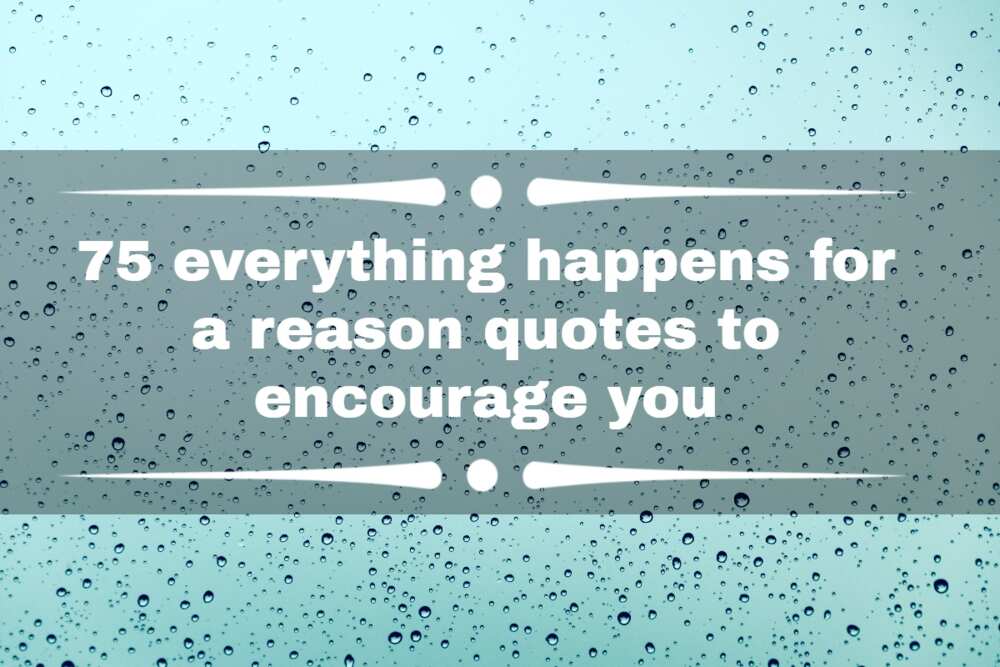 Everything happens for a reason quotes