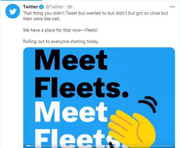 Twitter Unveils Fleets, a new feature with tweets that disappear after 24 Hours