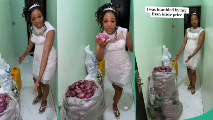"Like seriously?" First class graduate funnily expresses disappointment after seeing her bride price