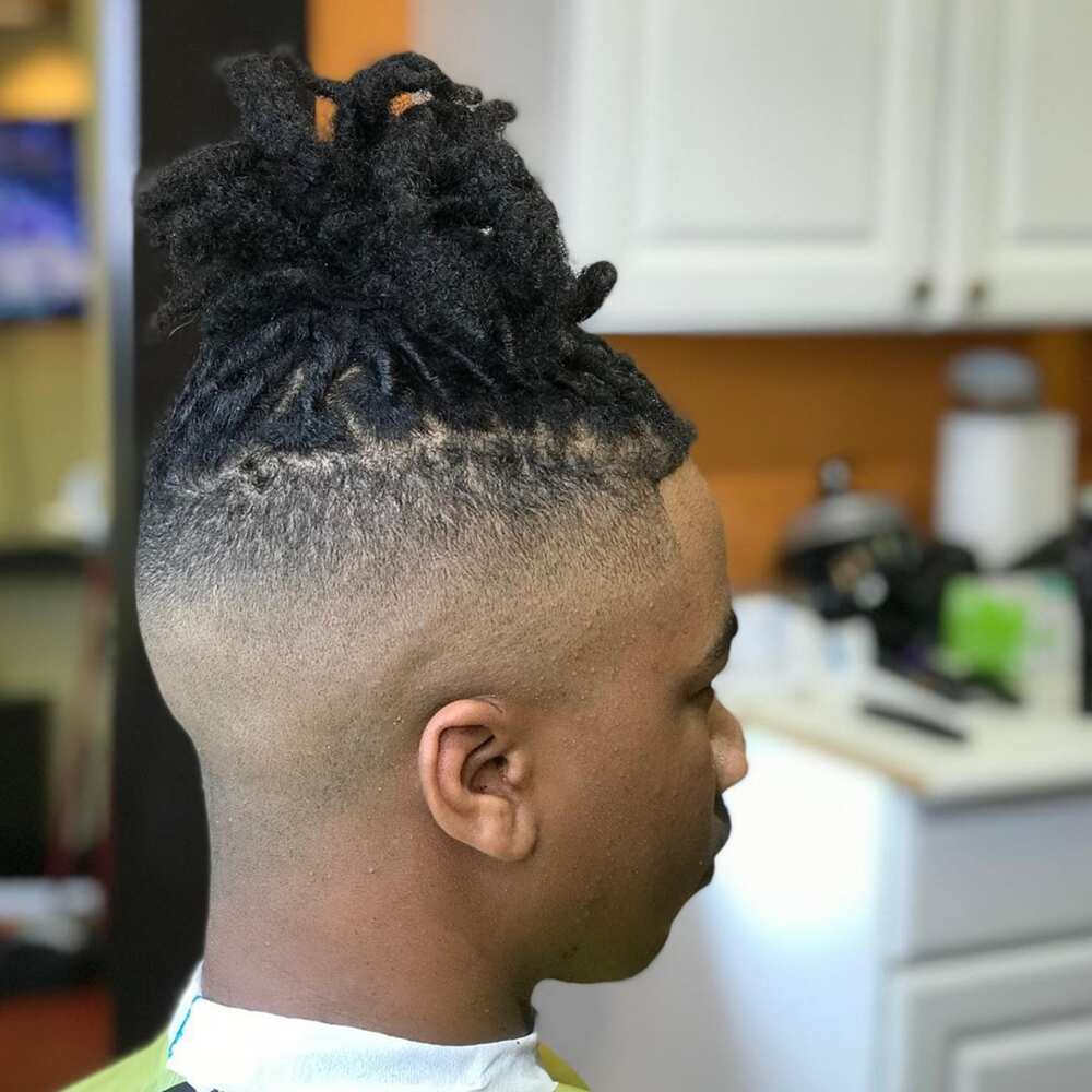 skin fade with dreads