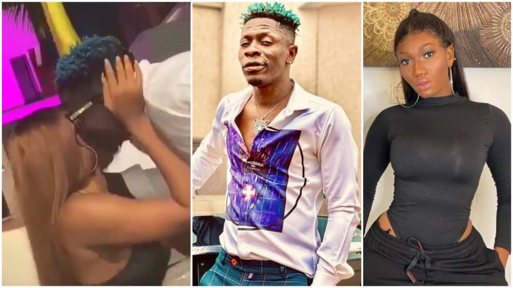 Ghanaian stars Shatta Wale and Wendy Shay share a kiss in new video