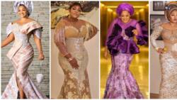 Asoebi fashion: Mercy Aigbe, Eniola Badmus, 8 others turn up in style for Fathia Balogun's party