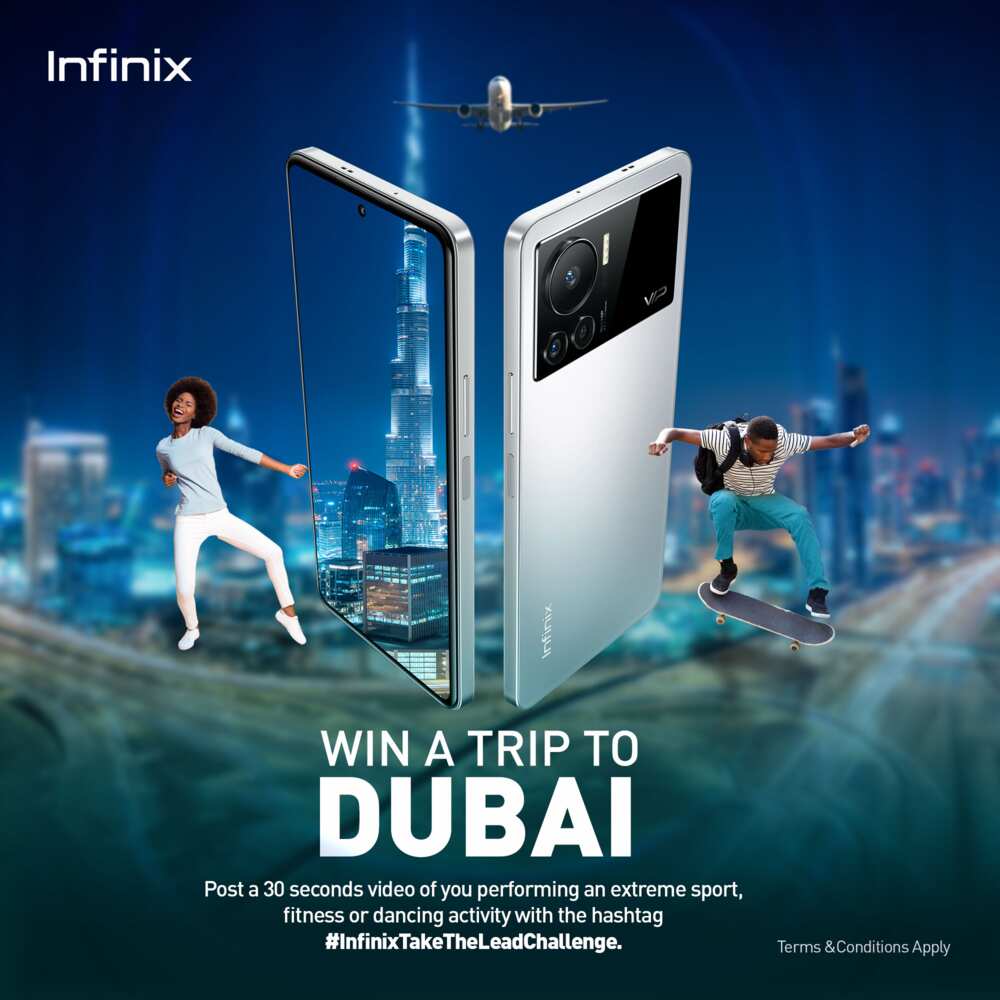 Win an All-Expense Paid Trip to Dubai in the Infinix Take the Lead Challenge Win an All-Expense Paid Trip to Dubai in the Infinix Take the Lead Challenge