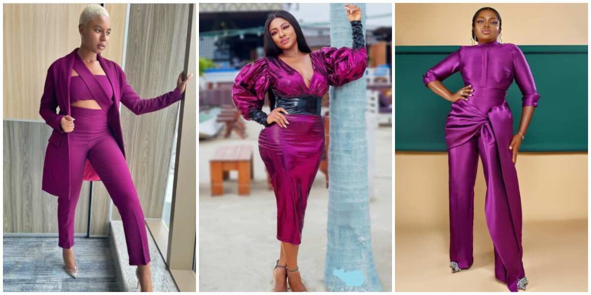 Queens in purple: Nancy Isime, 9 other stars show approved ways to rock vibrant colour