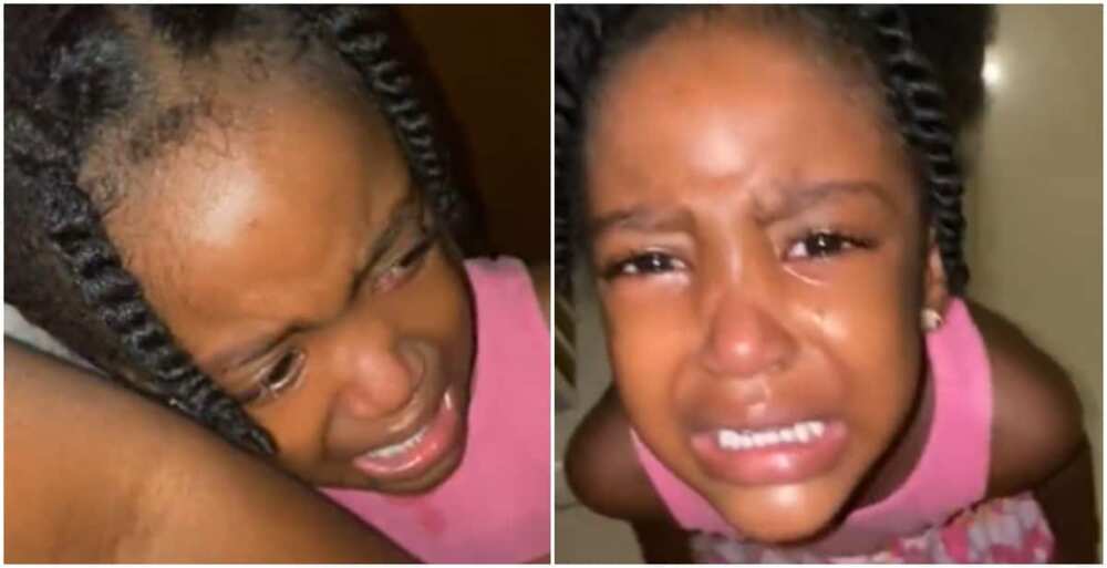 Young girl weeping for her mother to stop loving her father, stop loving dad, young girl weeps, kids video