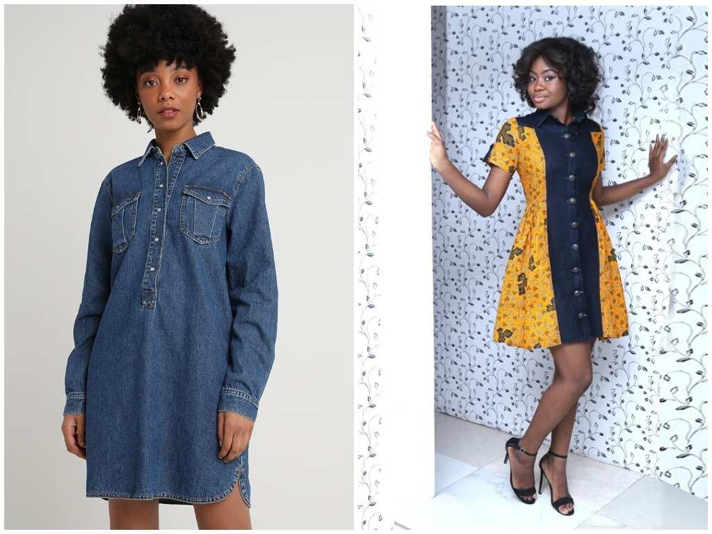 short frocks with jeans