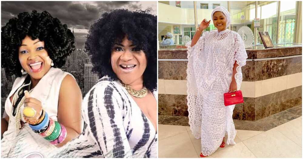 Mercy Aigbe and Nkechi Blessing's photo.